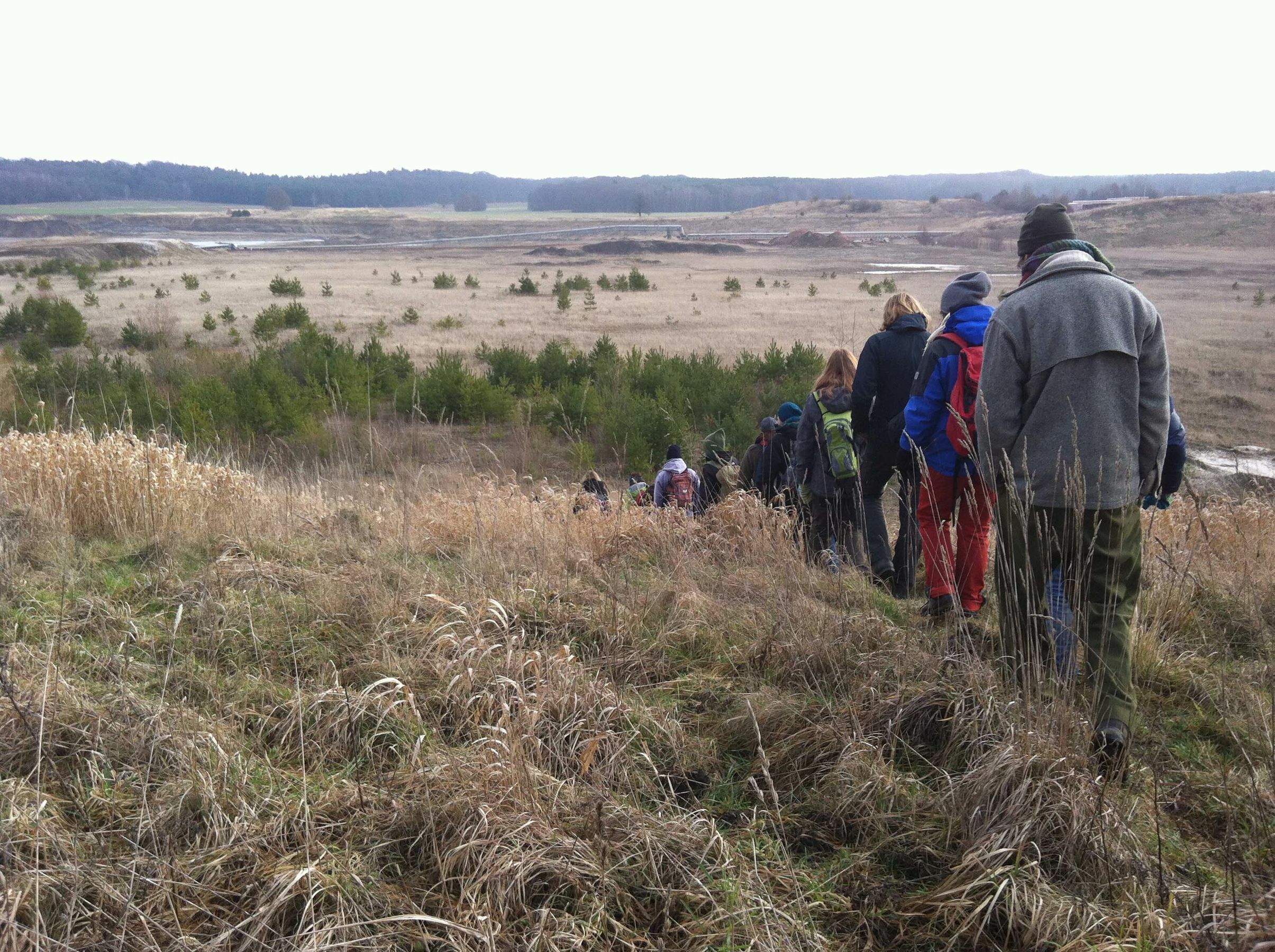Wolfstracking, Foto: Wildnisschule Hoher Fläming, Lizenz: Wildnisschule Hoher Fläming