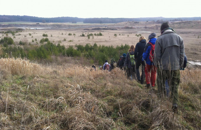 Wolfstracking, Foto: Wildnisschule Hoher Fläming, Lizenz: Wildnisschule Hoher Fläming