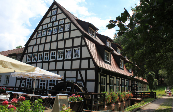 Die Springbach-Mühle lädt zur Einkehr ein, Foto: Bansen-Wittig